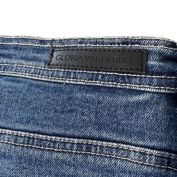 Vintage 90s Gloria Vanderbilt Mom Jeans Straight Leg Tapered Medium Wash Size 14 - Picture 7 of 14